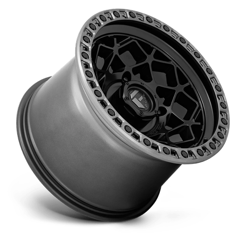 Fuel Offroad D783 UNIT UTV Matte Black W/ Gunmetal Ring 15x10 0 4x137mm 110.1mm