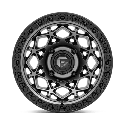 Fuel Offroad D784 UNIT UTV Gunmetal W/ Matte Black Ring 15x7 +10 4x156mm 132mm