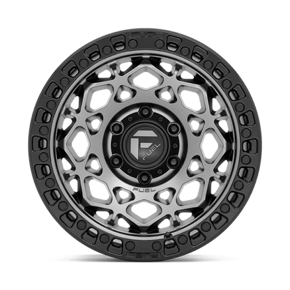 Fuel Offroad D784 UNIT Gunmetal W/ Matte Black Ring 17x9 -12 6x135mm 87.1mm