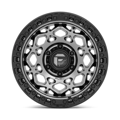 Fuel Offroad D784 UNIT Gunmetal W/ Matte Black Ring 17x9 +1 6x114.3mm 66.1mm