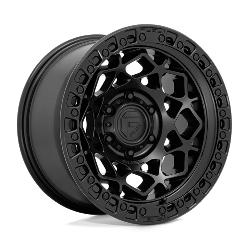 Fuel Offroad D786 UNIT Matte Black W/ M-black Ring 17x9 -12 6x139.7mm 106.1mm