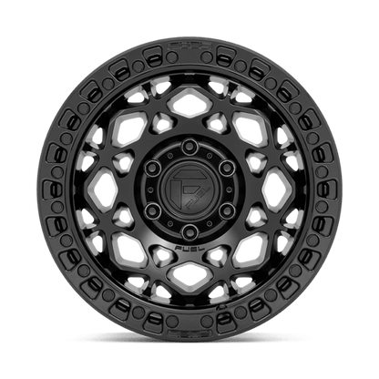 Fuel Offroad D786 UNIT Matte Black W/ M-black Ring 17x9 +1 6x120mm 66.9mm