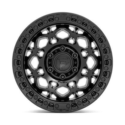 Fuel Offroad D786 UNIT Matte Black W/ M-black Ring 17x9 +1 6x114.3mm 66.1mm