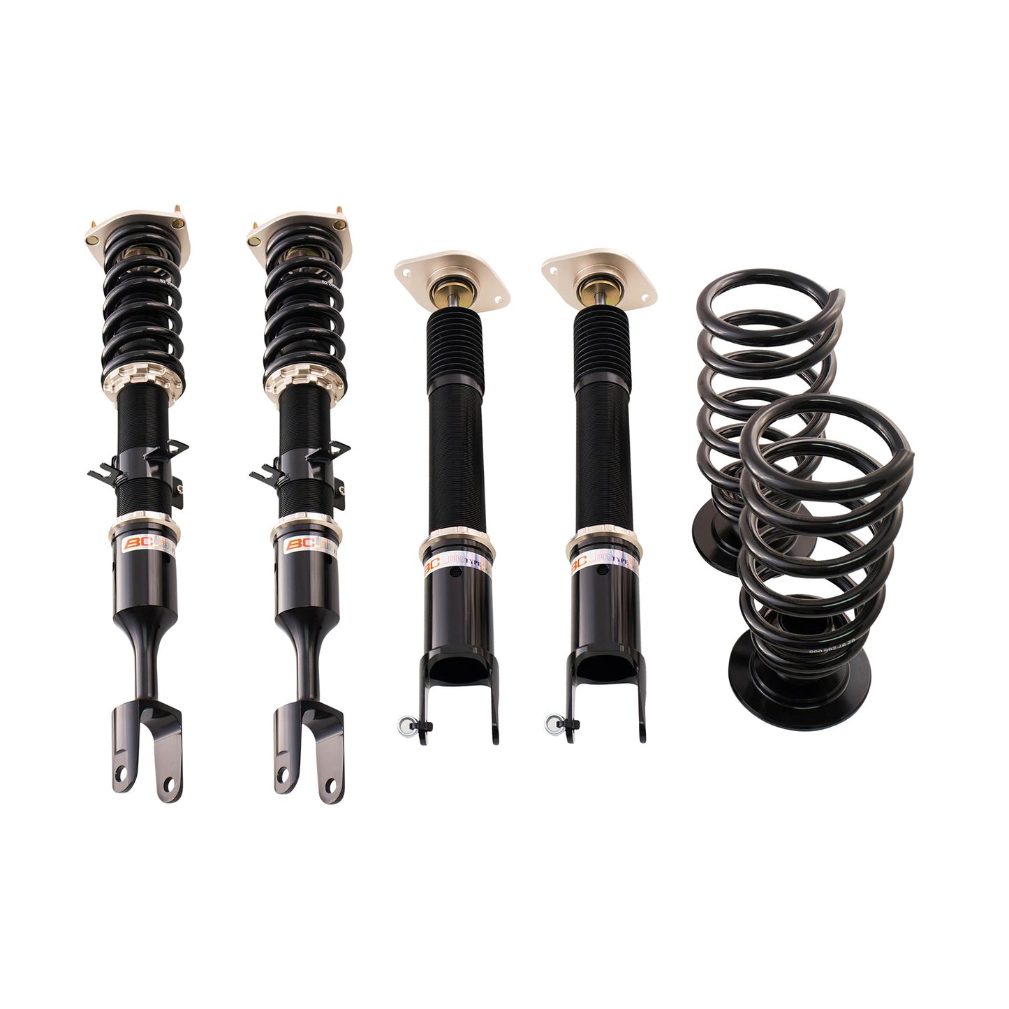 BC Racing BR Series coilovers on white background