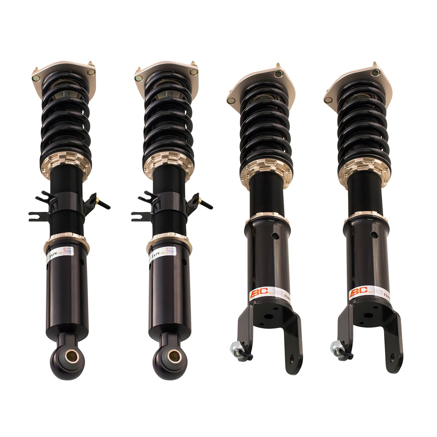 BC Racing BR Series coilovers on white background