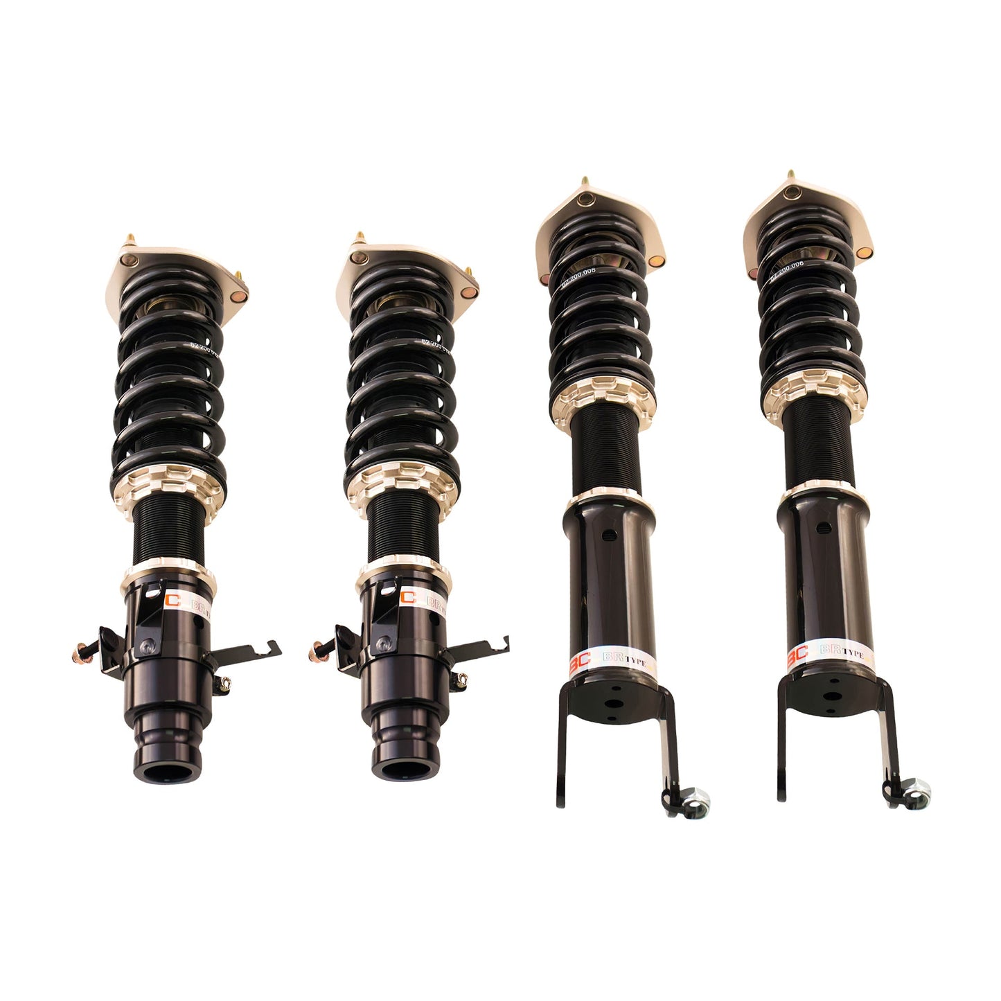 BC Racing BR Series coilovers on white background