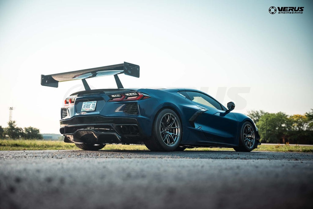 Verus - Swan Neck V1X Rear Wing Kit - Corvette Stingray (C8)