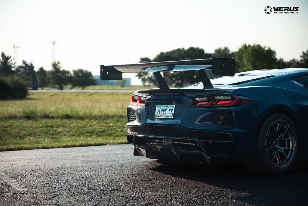 Verus - Swan Neck V1X Rear Wing Kit - Corvette Stingray (C8)