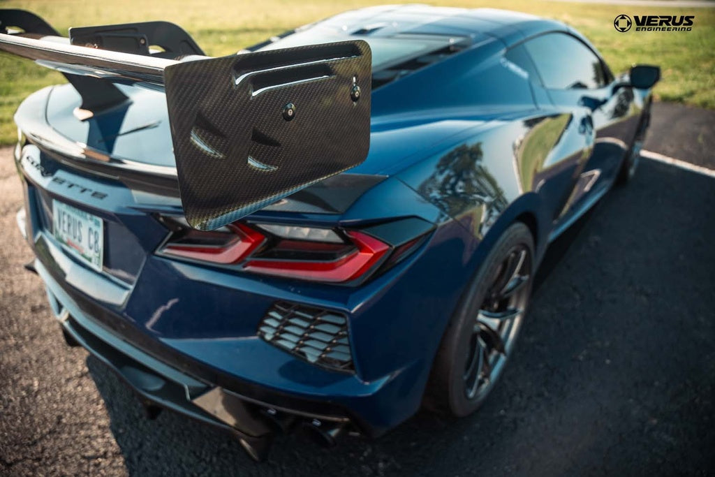 Verus - Swan Neck V1X Rear Wing Kit - Corvette Stingray (C8)
