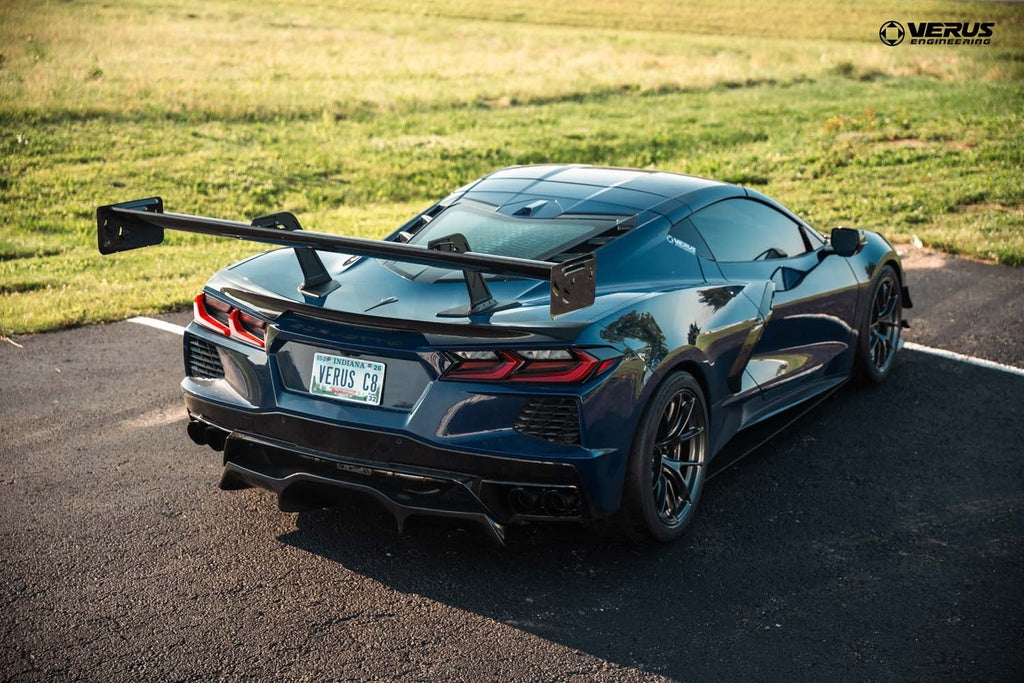 Verus - Swan Neck V1X Rear Wing Kit - Corvette Stingray (C8)