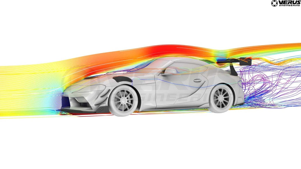 Verus - V1X Swan Neck Rear Wing Kit - Mk5 Toyota Supra
