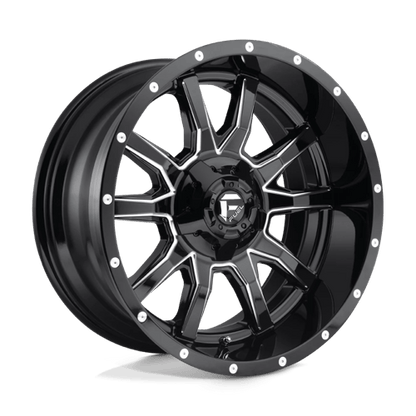 Fuel Offroad D627 VANDAL Gloss Black Milled 20x10 -18 5x139.7|5x150mm 110.1mm