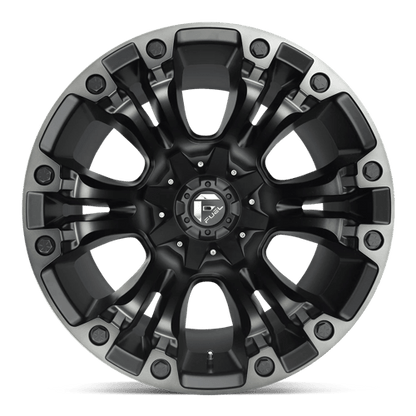 Fuel Offroad D851 VAPOR Matte Black Gray Tint 20x9 +35 5x114.3|5x120mm 72.6mm