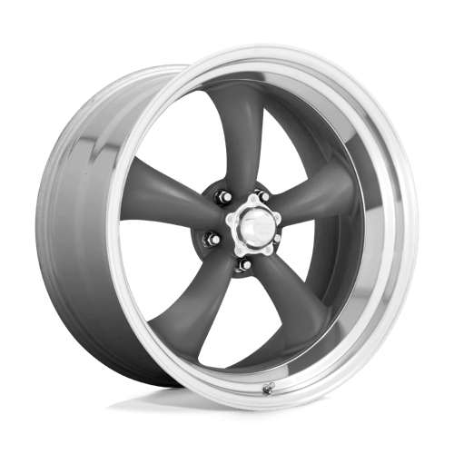 American Racing VN215 CLASSIC TORQ THRUST II Mag Gray W/ Machined Lip 15x8 -18 5x127mm 83.1mm