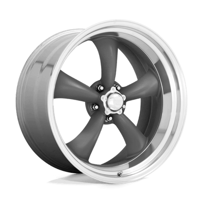 American Racing VN215 CLASSIC TORQ THRUST II Mag Gray W/ Machined Lip 17x7 0 5x127mm 83.1mm