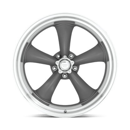 American Racing VN215 CLASSIC TORQ THRUST II Mag Gray W/ Machined Lip 20x8 0 5x139.7mm 87.1mm