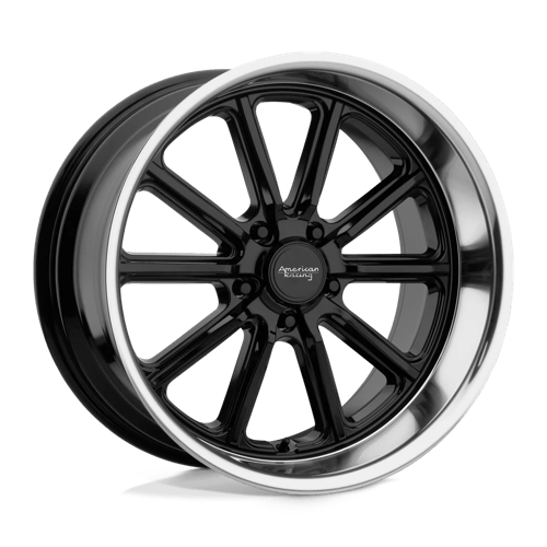 American Racing VN507 RODDER Gloss Black W/ Diamond Cut Lip 20x9.5 -18 5x114.3mm 72.6mm