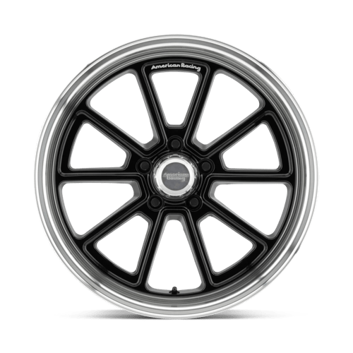 American Racing VN510 DRAFT Gloss Black W/ Diamond Cut Lip 18x8 0 5x114.3mm 72.6mm