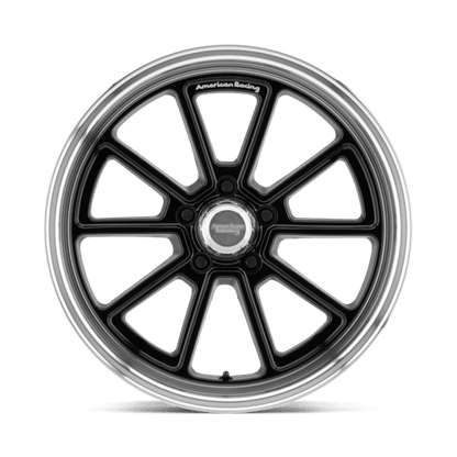 American Racing VN510 DRAFT Gloss Black W/ Diamond Cut Lip 20x8.5 +6 5x127mm 78.1mm