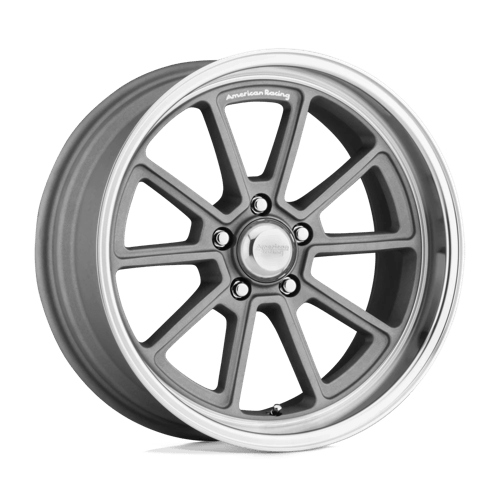 American Racing VN510 DRAFT Vintage Silver W/ Diamond Lip 18x10 0 5x120.65mm 72.6mm