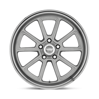 American Racing VN510 DRAFT Vintage Silver W/ Diamond Lip 18x10 +12 5x127mm 78.1mm