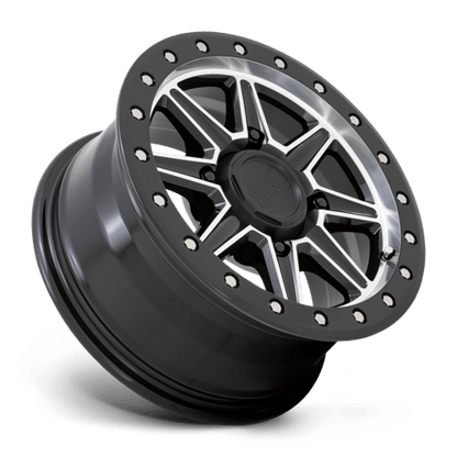 Black Rhino WEBB UTV Gloss Black W/ Machined Face 14x7 +51 4x110mm 80.2mm