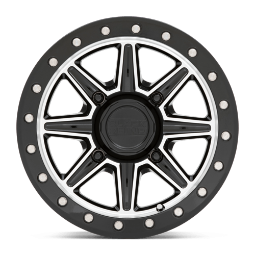 Black Rhino WEBB UTV Gloss Black W/ Machined Face 15x7 +51 4x137mm 106.1mm