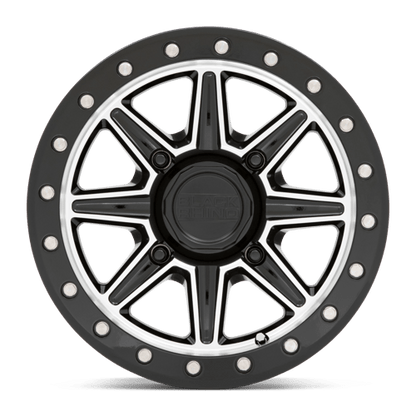 Black Rhino WEBB UTV Gloss Black W/ Machined Face 15x7 +51 4x137mm 106.1mm