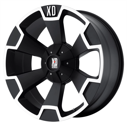 XD Series XD803 THUMP Matte Black Machined 20x9 +35 5x139.7|5x150mm 110.1mm