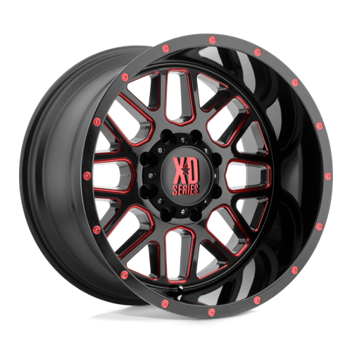 XD Series XD820 GRENADE Satin Black Mill W/ Red Tint 20x9 0 6x135mm 87.1mm