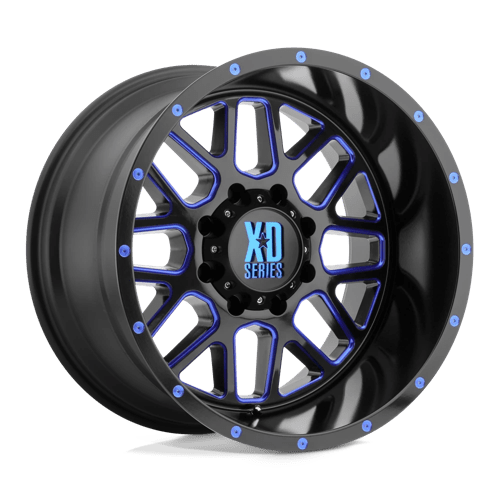 XD Series XD820 GRENADE Satin Black Mill W/ Blue Tint 20x10 -24 5x127mm 78.1mm