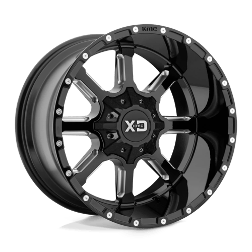 XD Series XD838 MAMMOTH Gloss Black Milled 20x9 0 6x135|6x139.7mm 106.1mm