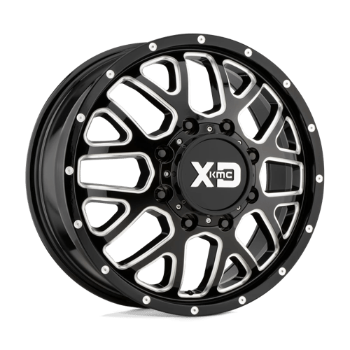 XD Series XD843 GRENADE DUALLY Gloss Black Milled 20x8.25 +127 8x200mm 142mm