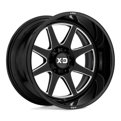 XD Series XD844 PIKE Gloss Black Milled 20x9 +18 6x139.7mm 106.1mm