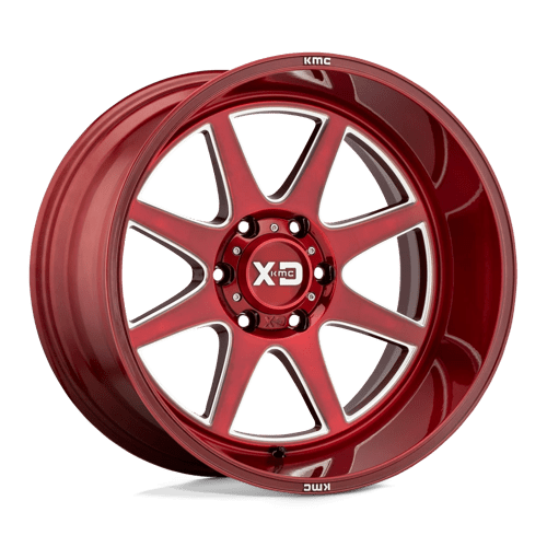 XD Series XD844 PIKE Brushed Red W/ Milled Accents 20x10 -18 8x165.1mm 125.1mm