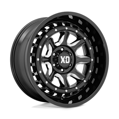 XD Series XD866 OUTLANDER Gloss Black Milled 20x10 -36 5x127mm 71.5mm