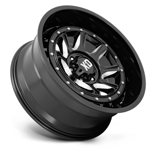 XD Series XD866 OUTLANDER Gloss Black Milled 20x10 -36 6x135mm 87.1mm
