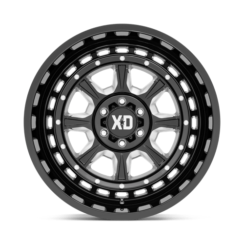 XD Series XD866 OUTLANDER Gloss Black Milled 20x10 -36 6x135mm 87.1mm