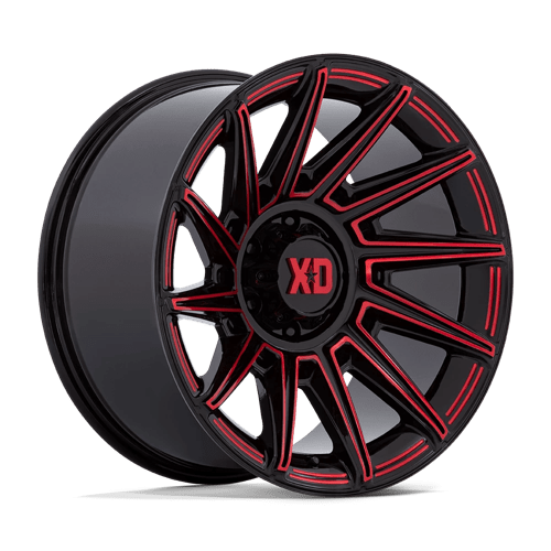 XD Series XD867 SPECTER Gloss Black W/ Red Tint 20x10 -18 8x170mm 125.1mm