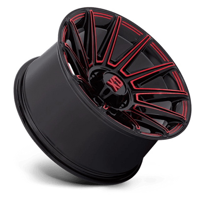 XD Series XD867 SPECTER Gloss Black W/ Red Tint 20x10 -18 6x135mm 87.1mm