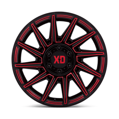 XD Series XD867 SPECTER Gloss Black W/ Red Tint 20x10 -18 8x170mm 125.1mm