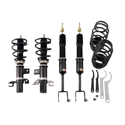 BC Racing BR Series coilovers on white background