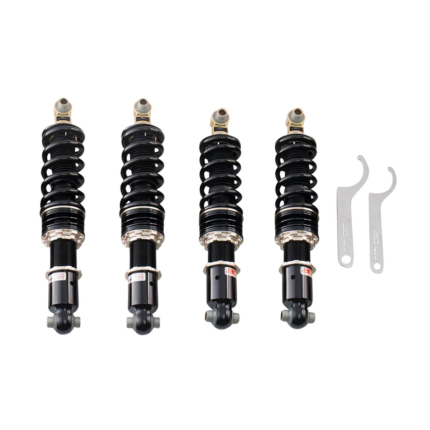 BC Racing BR Series coilovers on white background