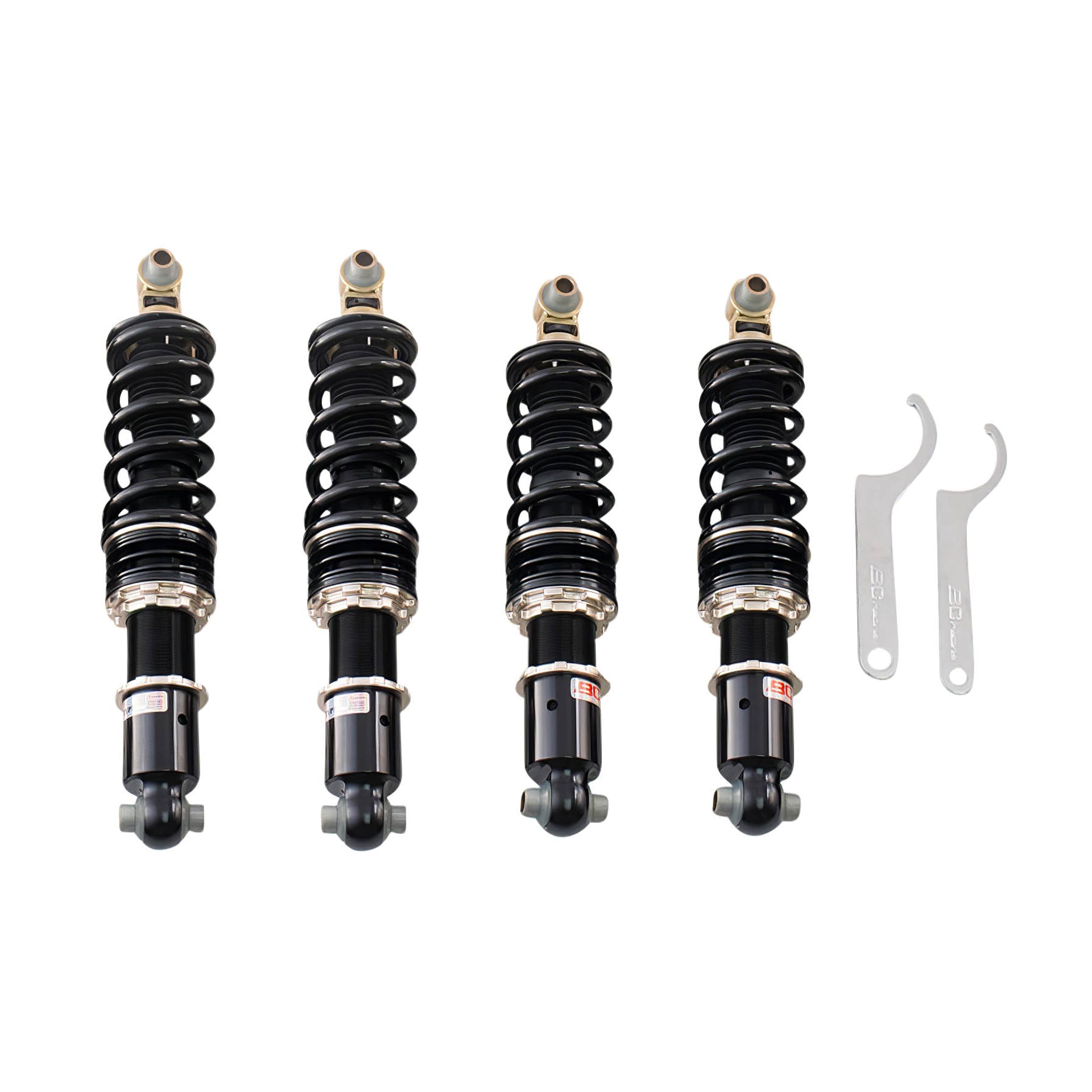 BC Racing BR Series coilovers on white background