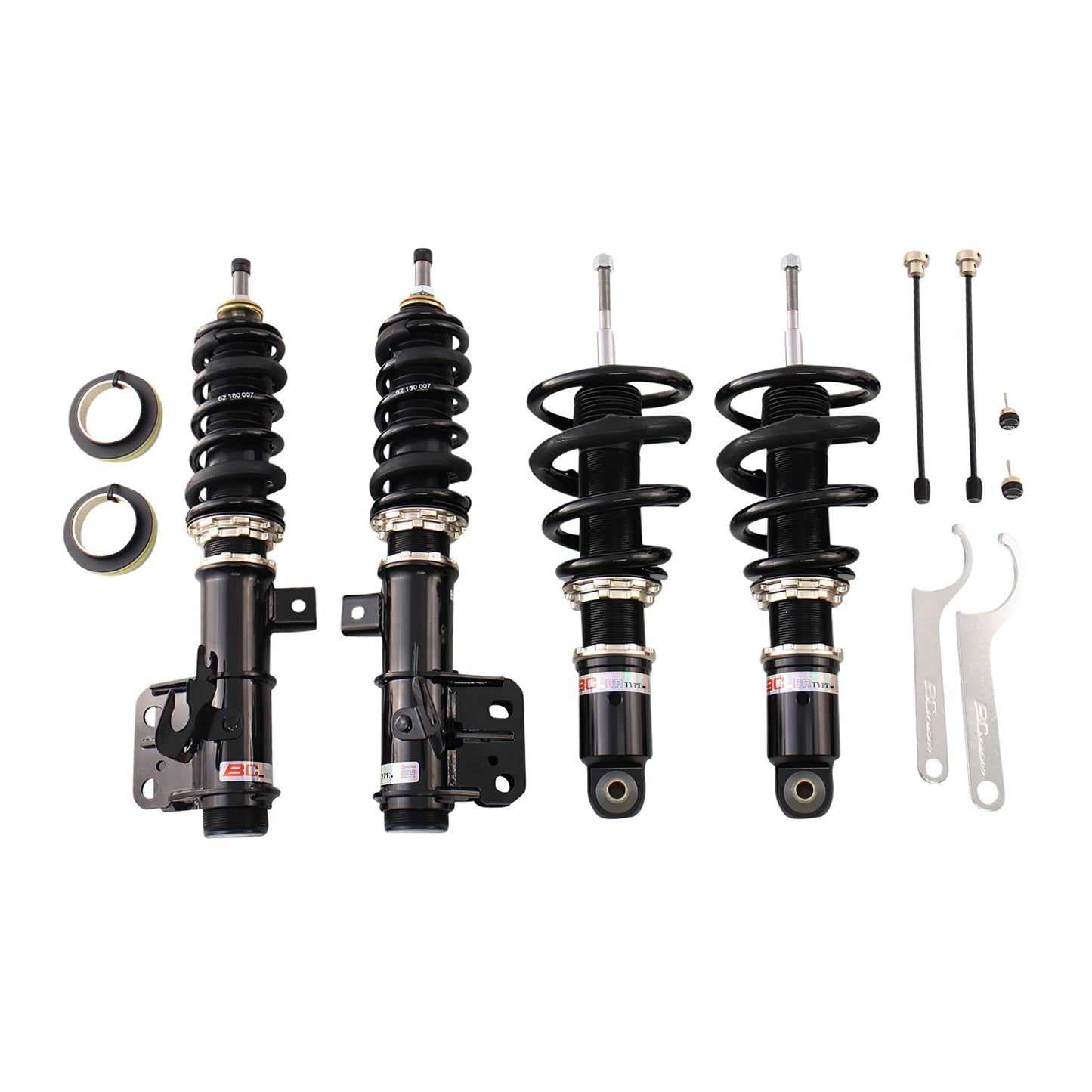 BC Racing BR Series coilovers on white background