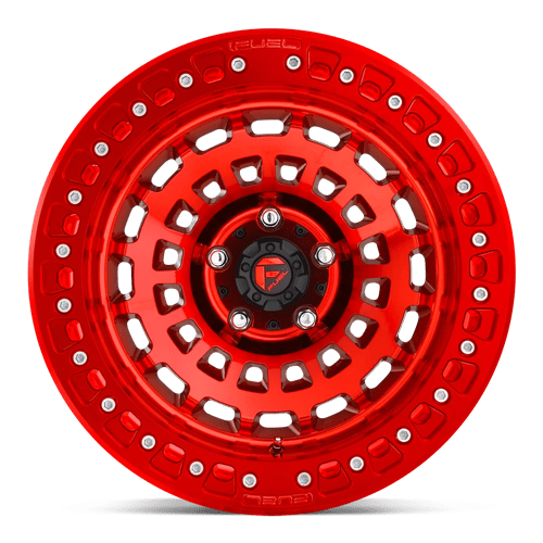 Fuel Offroad D100 ZEPHYR BEADLOCK Candy Red 17x9 -15 5x127mm 71.5mm