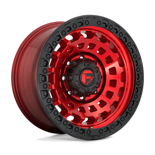 Fuel Offroad D632 ZEPHYR Candy Red Black Bead Ring 18x9 +1 5x127mm 71.5mm
