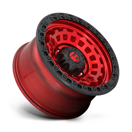 Fuel Offroad D632 ZEPHYR Candy Red Black Bead Ring 18x9 -12 8x165.1mm 125.1mm