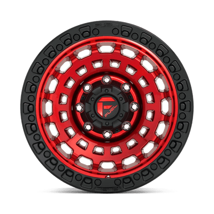 Fuel Offroad D632 ZEPHYR Candy Red Black Bead Ring 20x9 +1 8x165.1mm 125.1mm