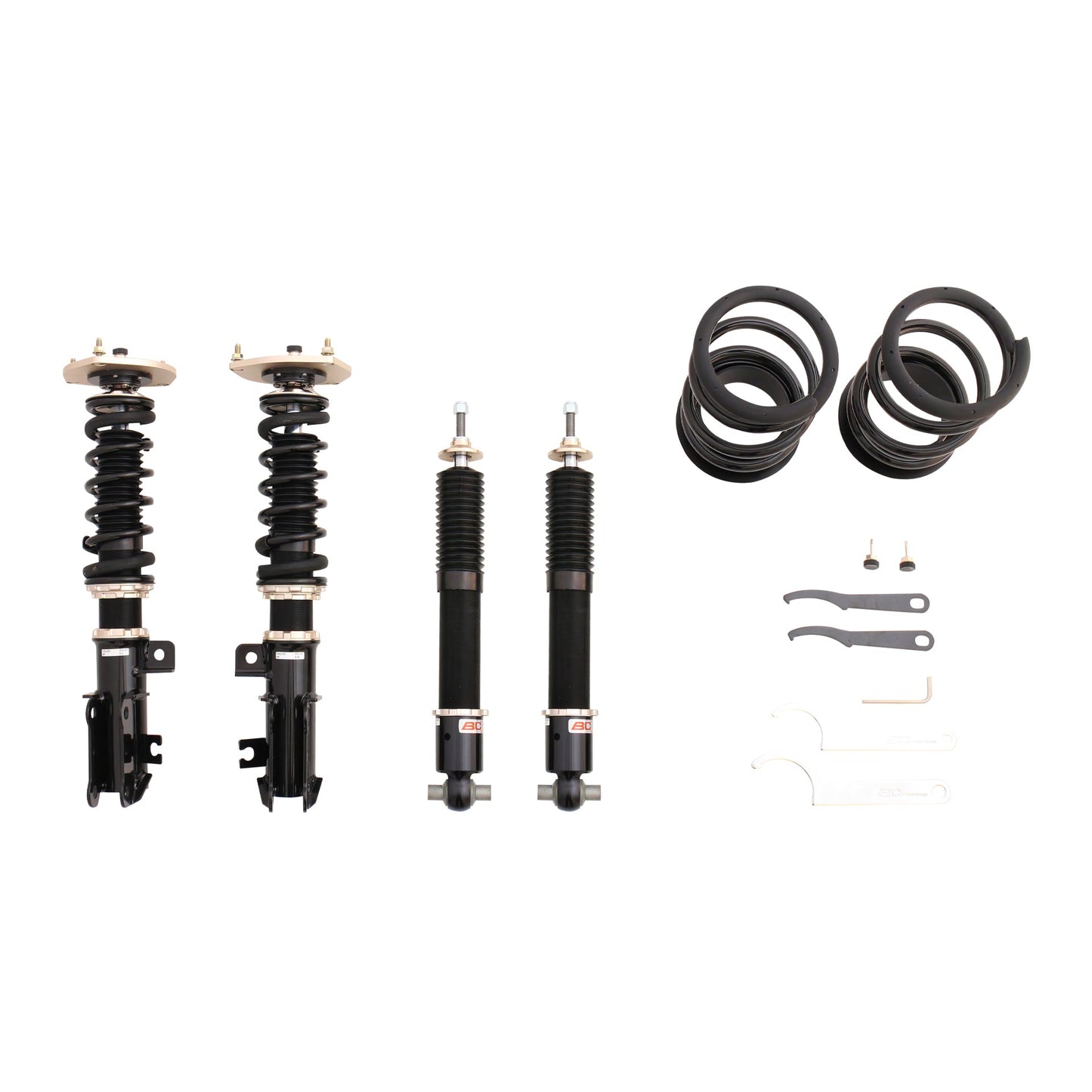 BC Racing BR Series coilovers on white background